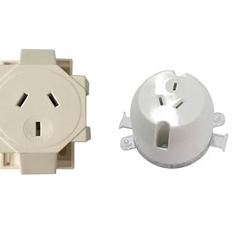 Single socket plug base 60mm