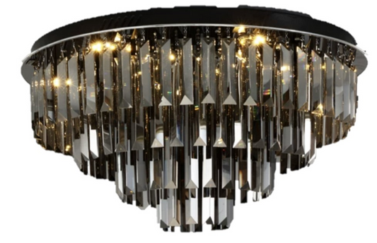 Black Crystal ceiling Fixture