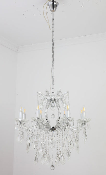 White Small Crystal Chandelier