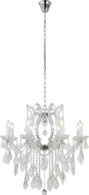 White Small Crystal Chandelier